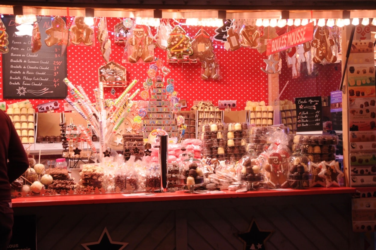 メッスのマルシェドノエルの屋台