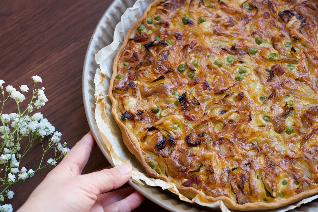 グリンピースのキッシュ