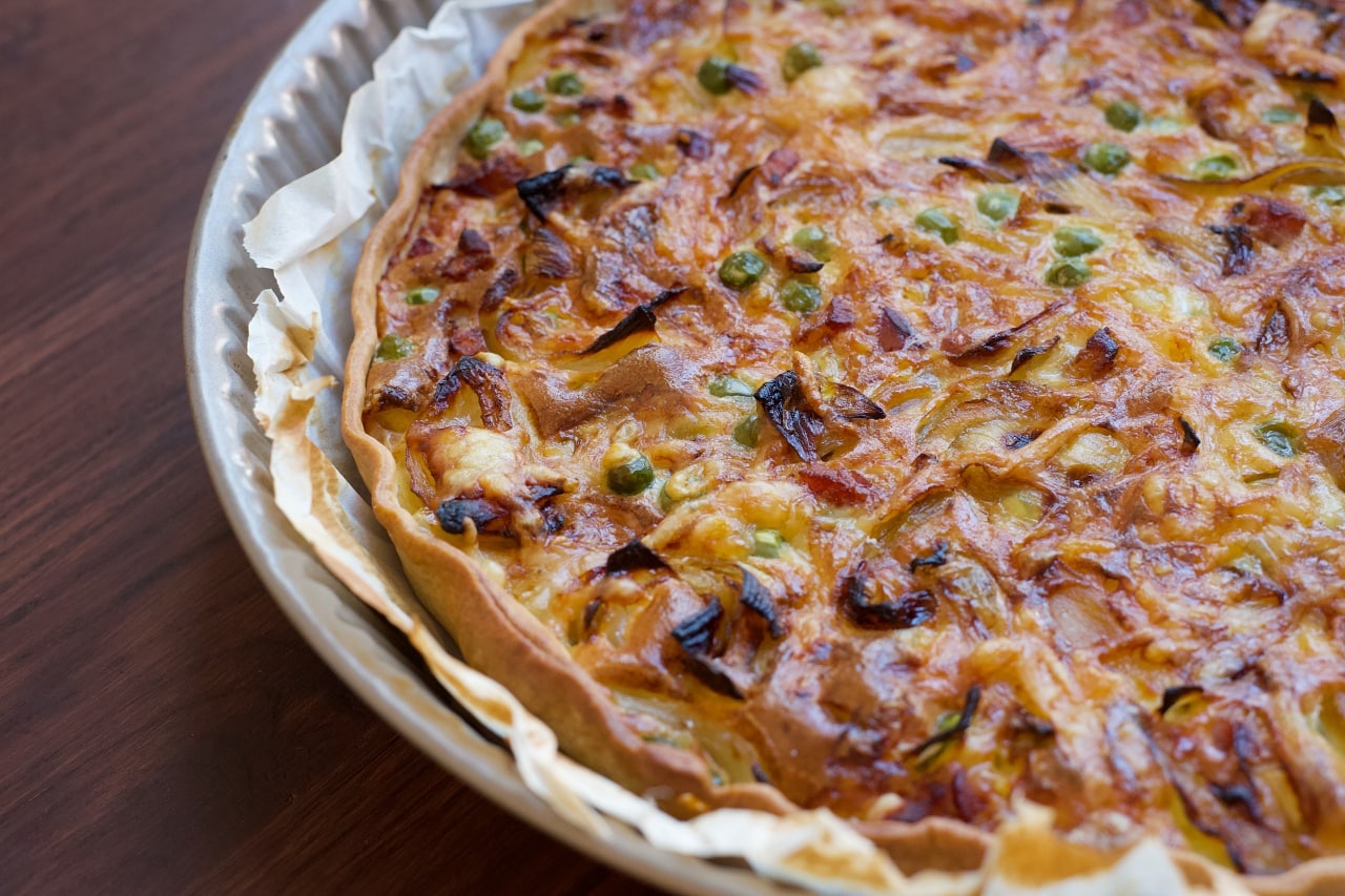 グリンピースのキッシュ