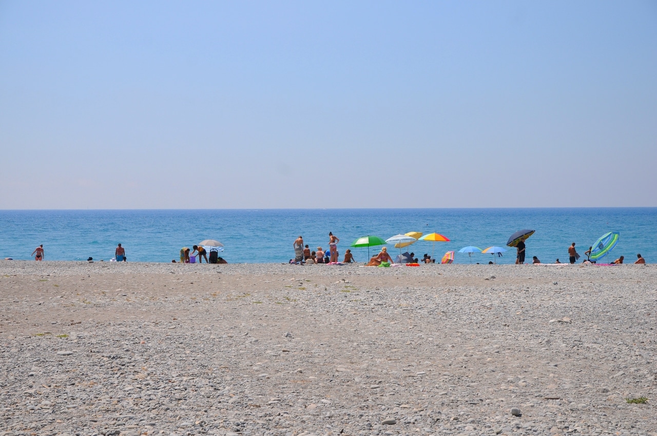 コート・ダジュールのビーチ